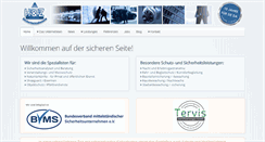 Desktop Screenshot of huz-sicherheitsdienste.de