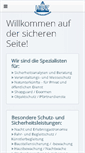 Mobile Screenshot of huz-sicherheitsdienste.de